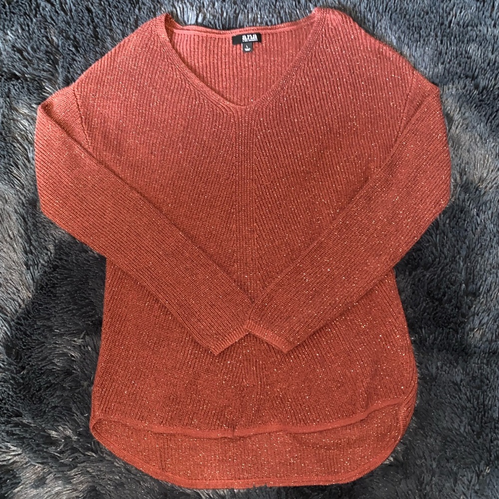 Maroon A.n.a sparkly sweater
